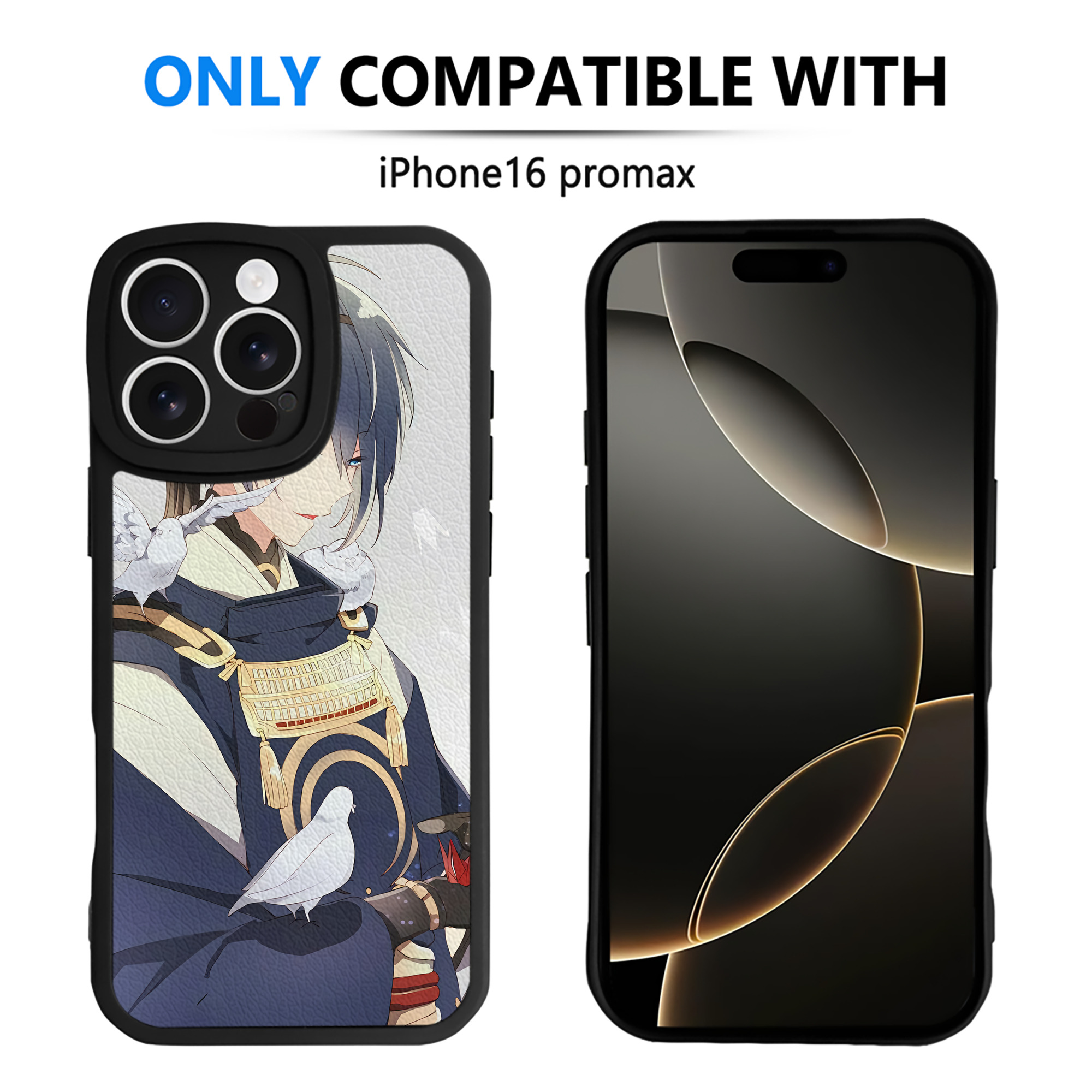 （画像用） 刀剣乱舞 Touken Ranbu 【iPhone 16シリーズ対応】シリコンスマホケース（レザー調） 材質：シリコン